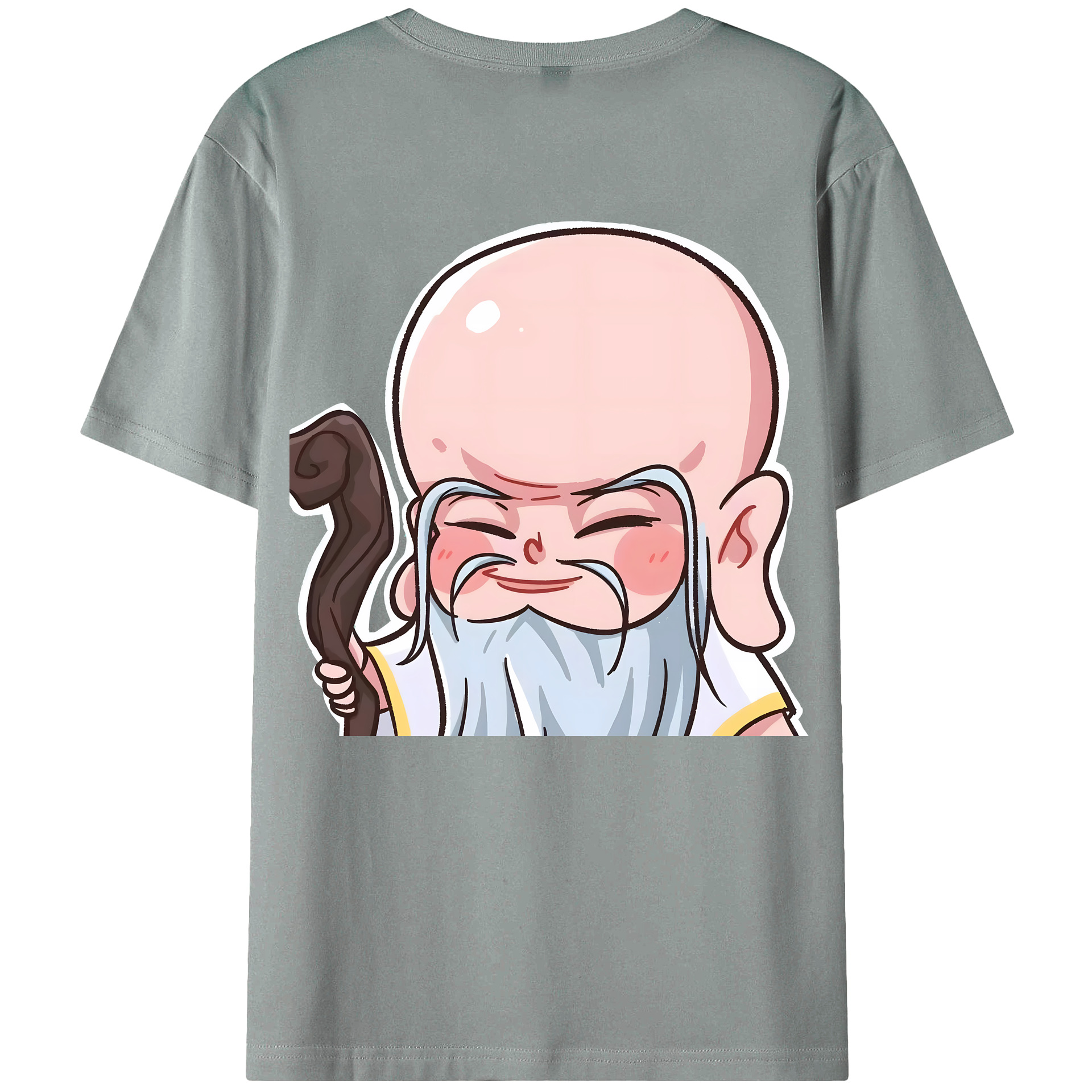 （画像用） Ne Zha 2 ナタ 魔童の大暴れ 綿100％ メンズ半袖Tシャツ（バックプリント） 通気性